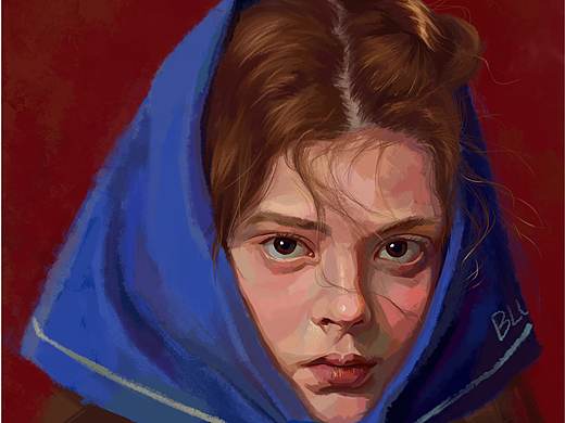 欧美女 肖像画习作