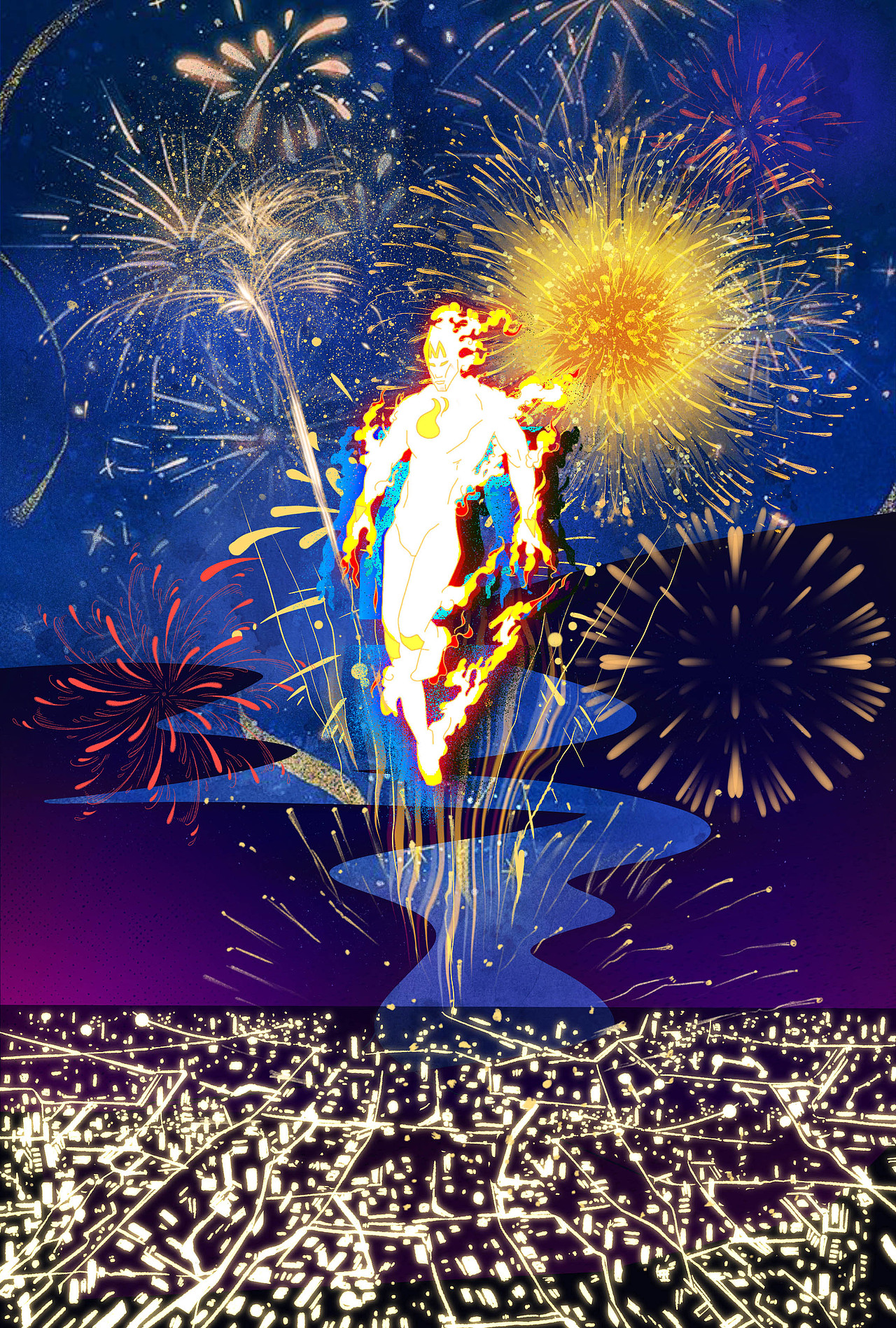 美的M博IP形象——元素英雄（图ZMjM2NDQ0Mzky） - IP形象 - 站酷设计师朱朱插画原创素材 - 站酷ZCOOL