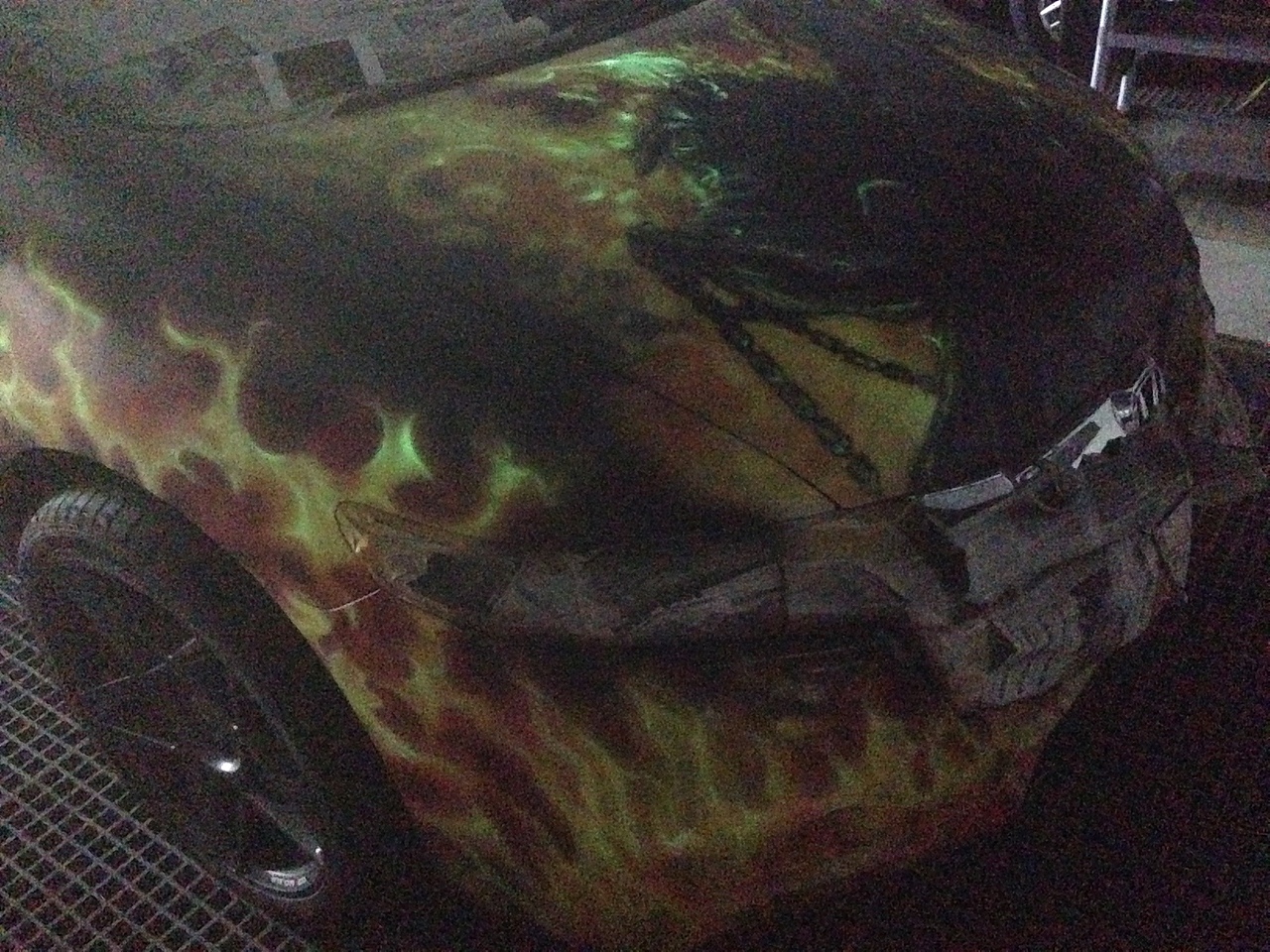 自己纯手给汽车做了一次全车彩绘（附绘画全过程技术）（图ZMTAyNjI3MTEy） - 绘画 - 站酷设计师和尚画画8585原创素材 - 站酷ZCOOL