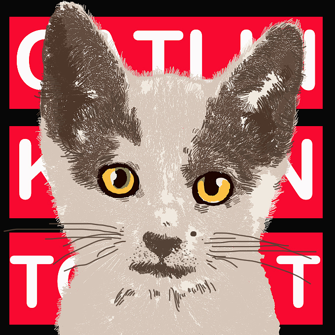 猫咪插画（图ZMTIzNTY2MTg4） - 新锐潮流插画 - 站酷设计师大豆角婷婷原创素材 - 站酷ZCOOL