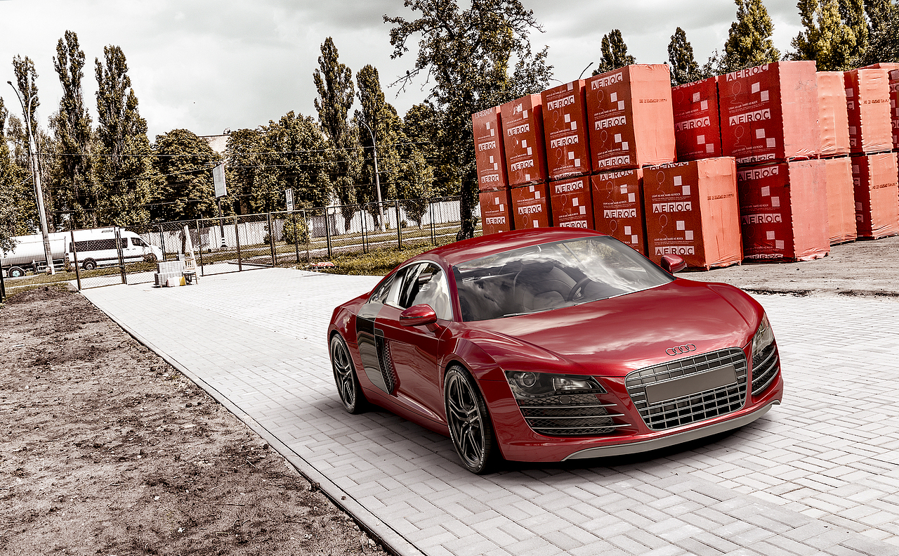Audi-R8 渲染练习作品