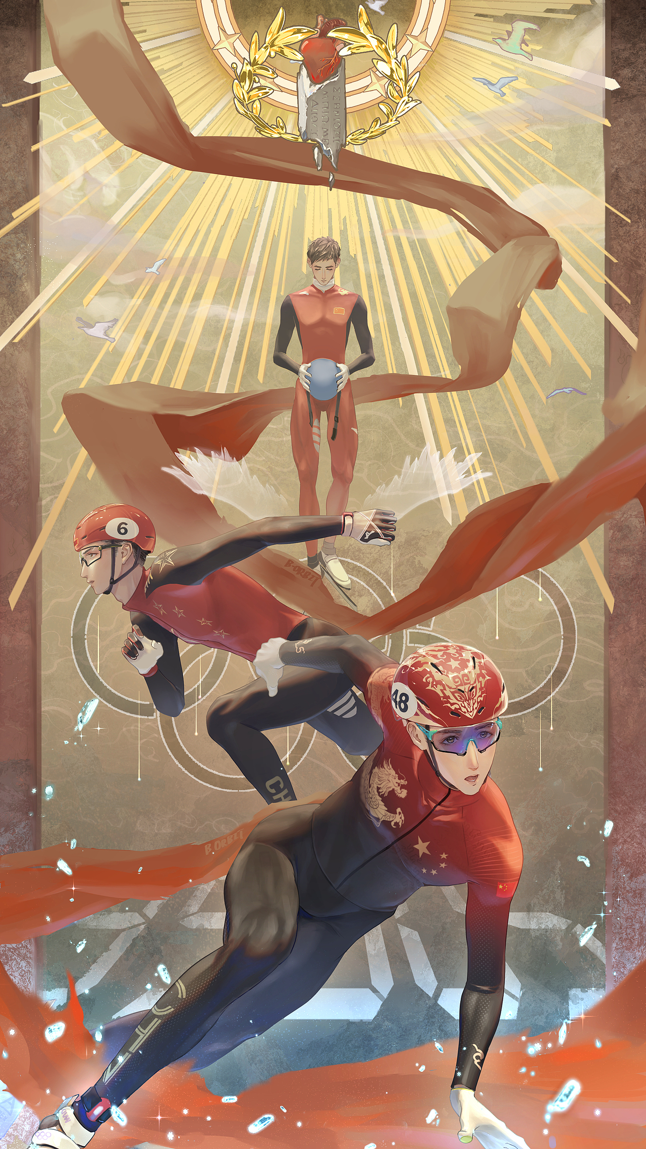 致短道速滑武大靖选手