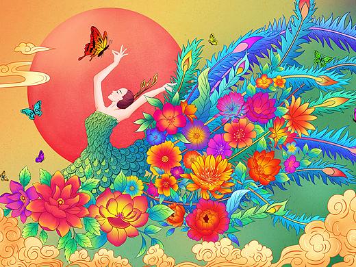 联想YOGA“屏实力绽放”主题创意海报