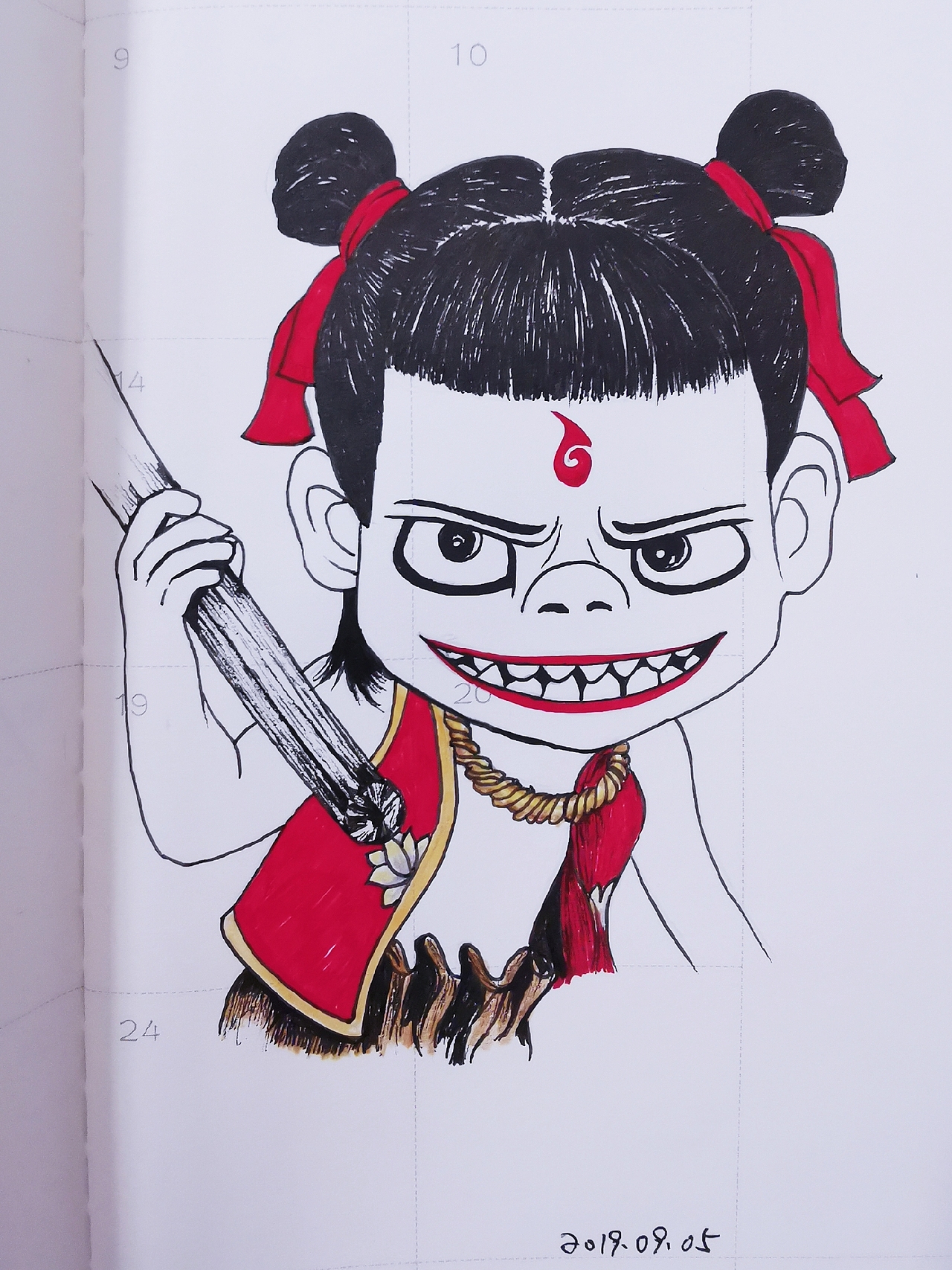 哪吒之魔童降世手绘