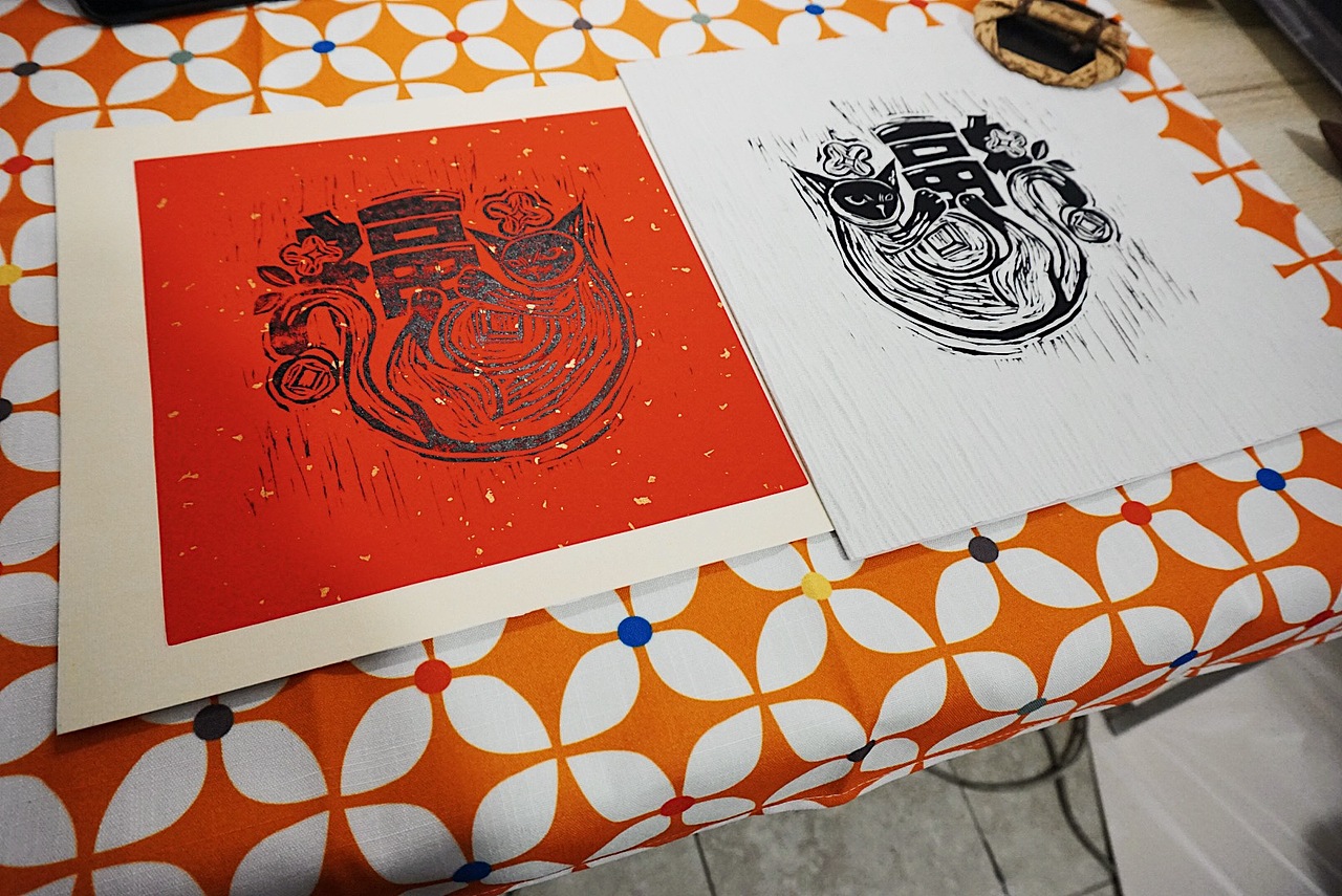 原创春节版画印制