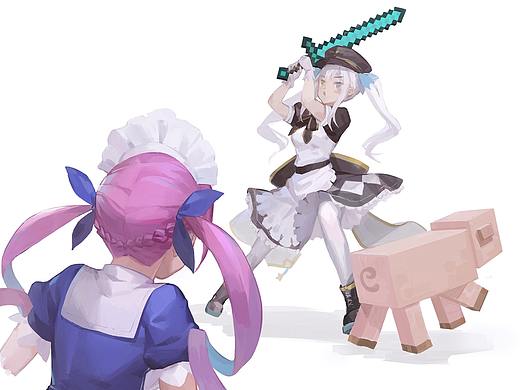 游戏原画卡通人物日系风格