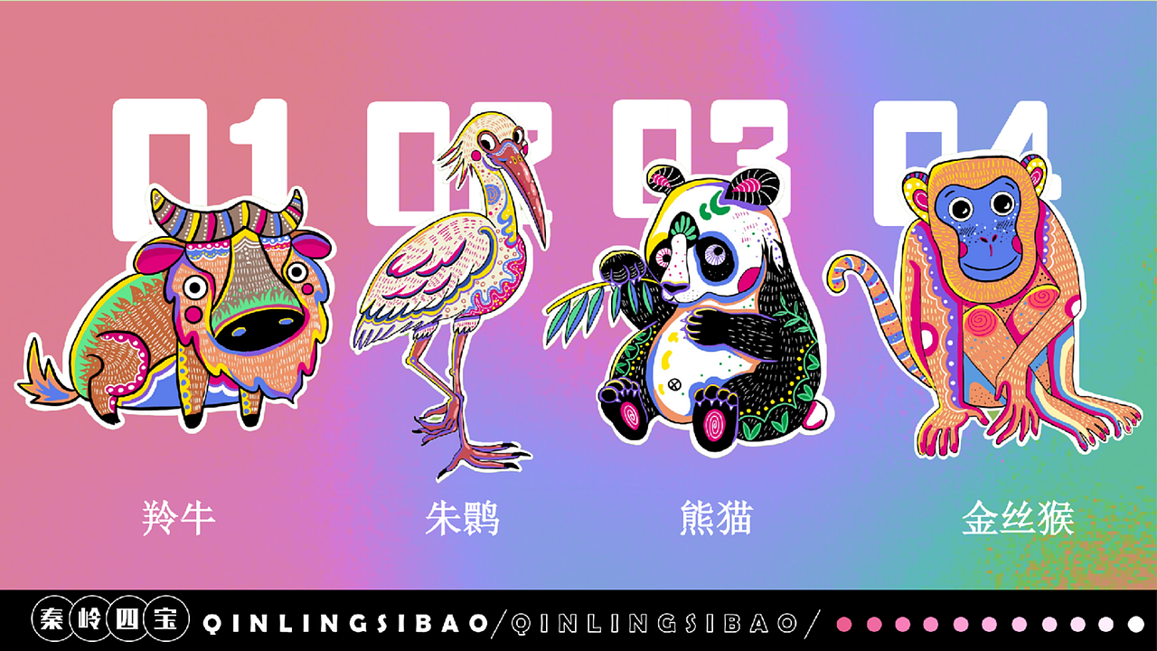 秦岭野生动物园IP设计（图ZMjY5ODI0MjUy） - IP形象 - 站酷设计师任意门R原创素材 - 站酷ZCOOL