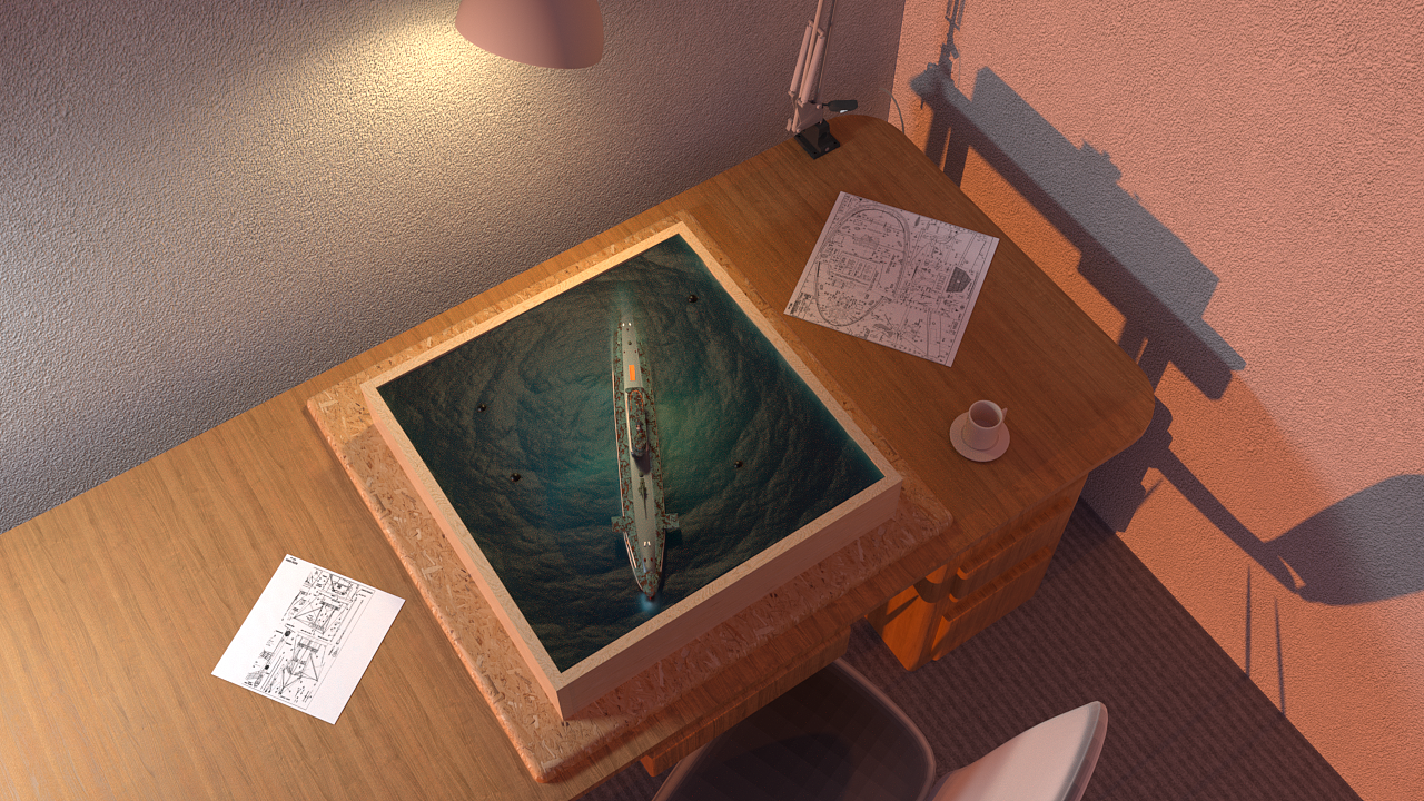 潜水艇模型场景（图ZMjE2MTQ2NDI4） - 场景 - 站酷设计师咔嘣咔嘣咔嘣咔原创素材 - 站酷ZCOOL