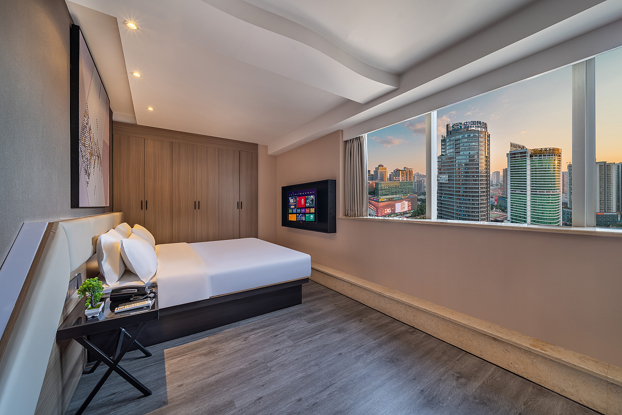 重庆市江北区观音桥酒店拍摄|IU连锁酒店|酒店摄影