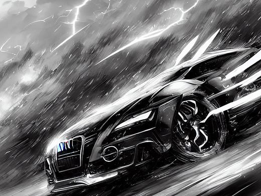 #AI创作实验室#奥迪、高速、风暴