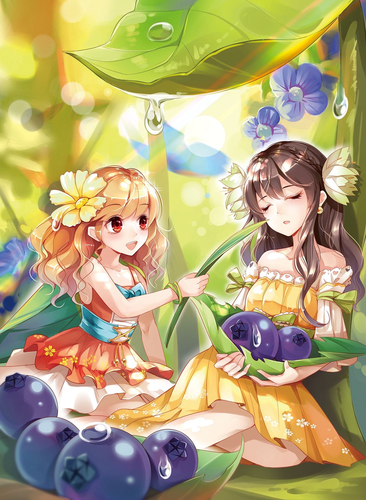 二次元 角色 插画 少女 part 2|插画|创作习作|奇妙菌 - 原创作品