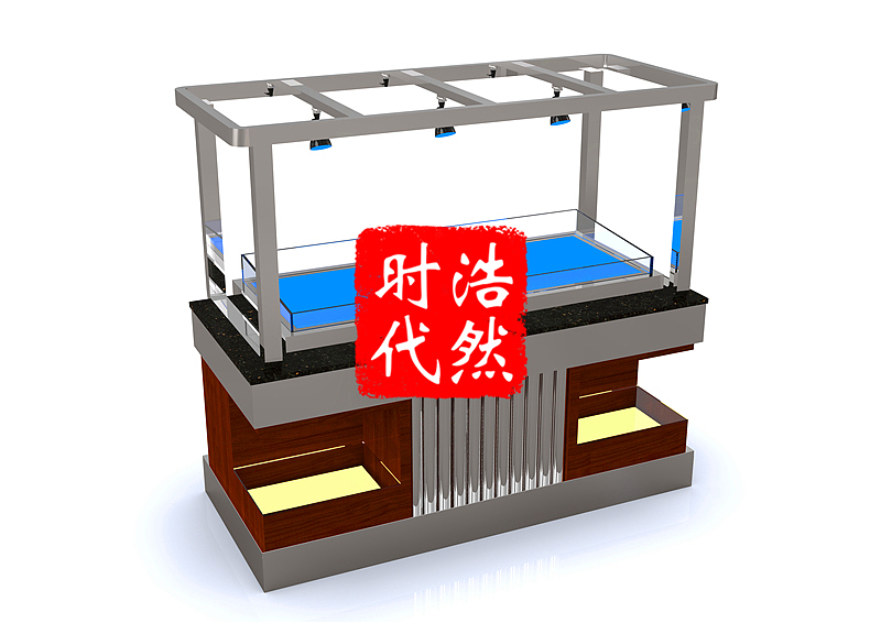 浩然时代 餐厅取餐台定制设计 大理石酒店折叠布菲台