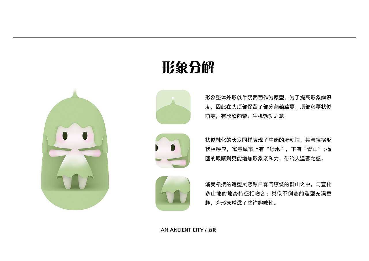 基于宣化区牛奶葡萄文旅IP形象设计