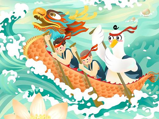 卓越语文鹅节日海报