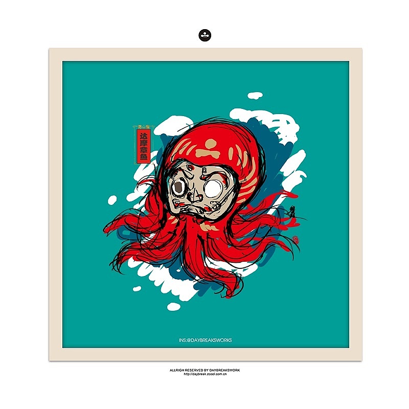 达摩章鱼（图ZOTUxNDIzOTI=） - 图案 - 站酷设计师银河电波原创素材 - 站酷ZCOOL