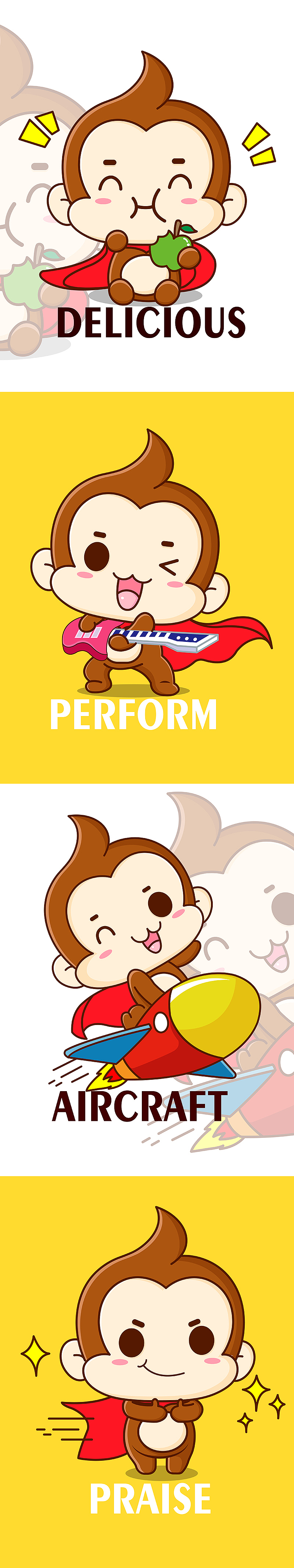 Meekey猴子吉祥物卡通形象设计微信表情包gif茁茁猫设（图ZMTExNzkzNDEy） - IP形象 - 站酷设计师茁茁猫吉祥物设计原创素材 - 站酷ZCOOL