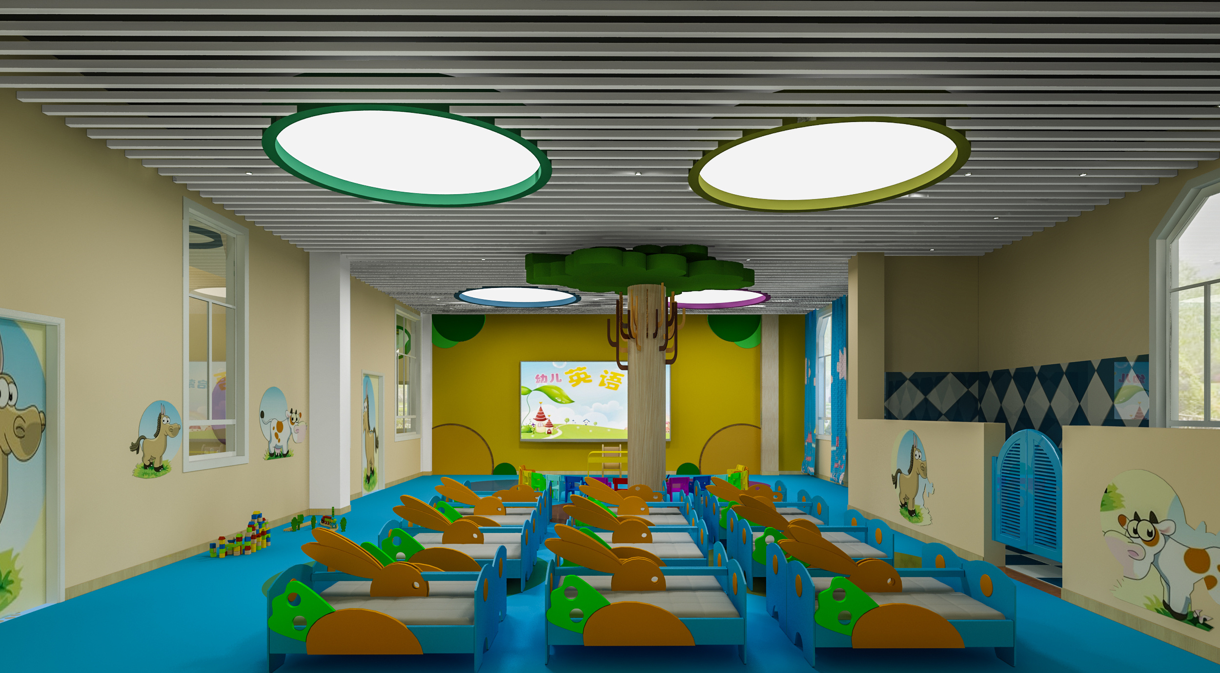 儿童图书馆手绘效果图|空间|室内设计|吉利池昌旭 - 原创作品 - 站酷 (ZCOOL)