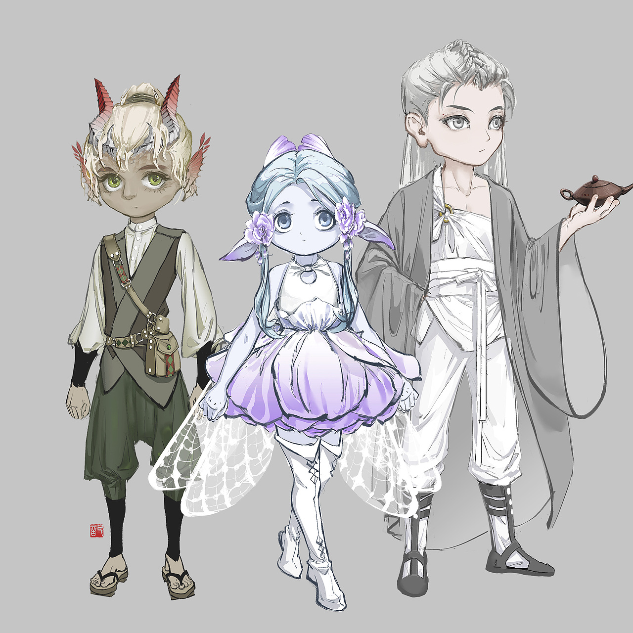 最右
——管你屁事。<br>——关我屁事。<br><br>左二只在剧本里还没写到什么高大上的台词<br><br><br><br><br><br><br><br>然后是一些插画