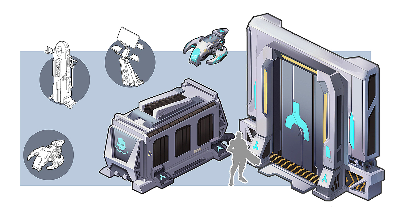 一组科幻物件设定