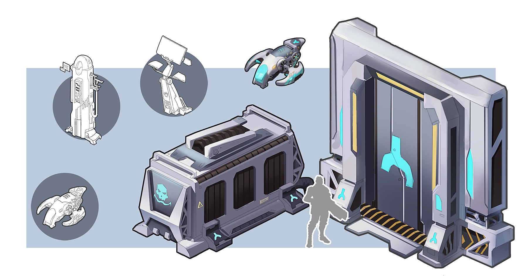 一组科幻物件设定