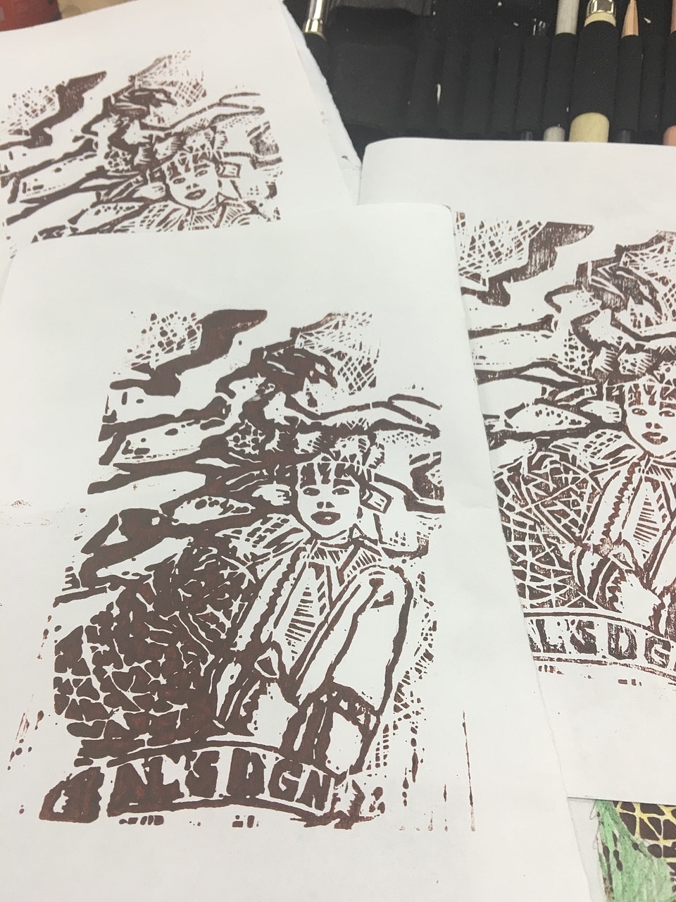 【手绘系列】—版画是如何制成（图ZNzU1MTUxNjA=） - 绘画 - 站酷设计师程博原创素材 - 站酷ZCOOL