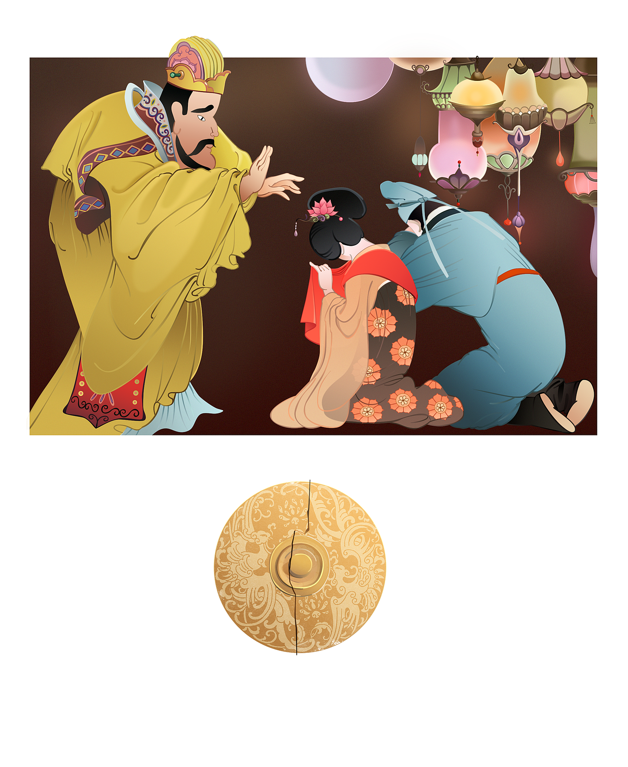 《破镜重圆》（图ZOTM4MDk2OTI=） - 儿童插画 - 站酷设计师蓝鲸岛屿原创素材 - 站酷ZCOOL