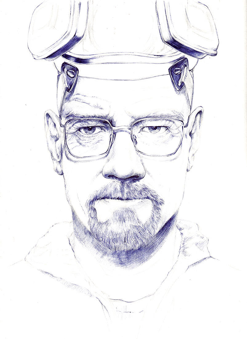 TO W.W ——《绝命毒师》Walter White(图ZMTM4MDQwMDA=) - 绘画 - 站酷设计师狼王加冕原创素材 - 站酷ZCOOL