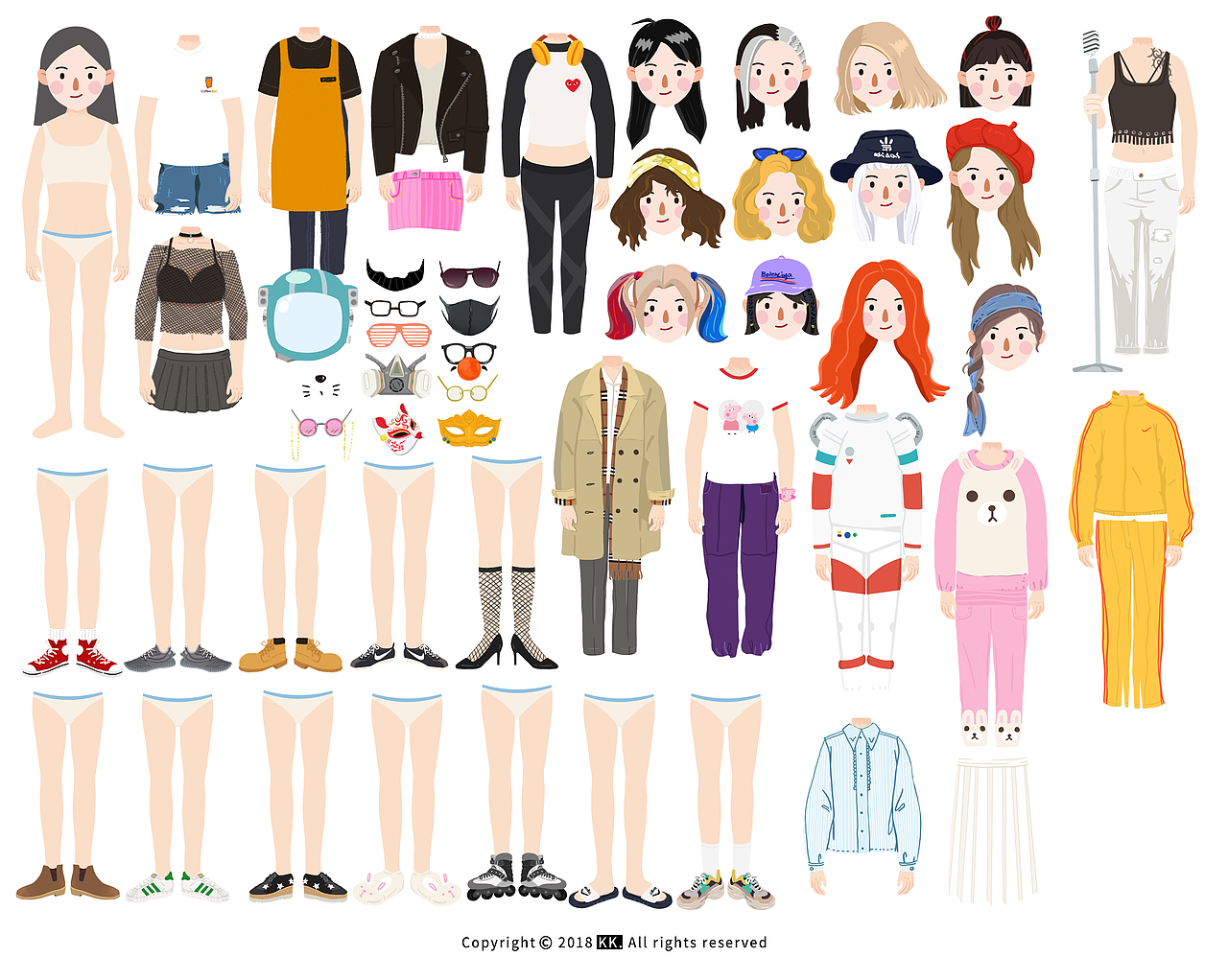 连咖啡小程序项目——【移动咖啡馆】人物设定（图ZMTIzNzA2MDY4） - 商业插画 - 站酷设计师kk冯原创素材 - 站酷ZCOOL