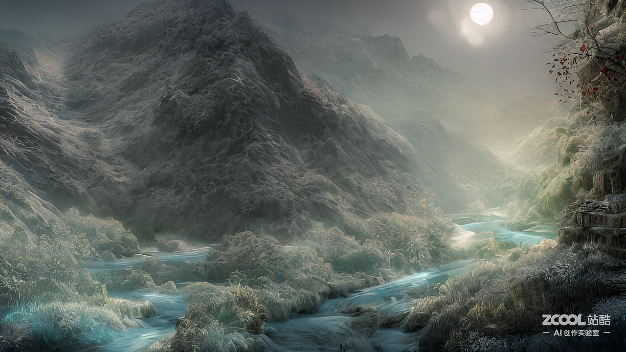 印记山西，表里山河 ，，清冷，虚幻，幻想（图ZMzIyNDQ5Nzg0） - AI作品 - 站酷设计师新冶文创原创素材 - 站酷ZCOOL