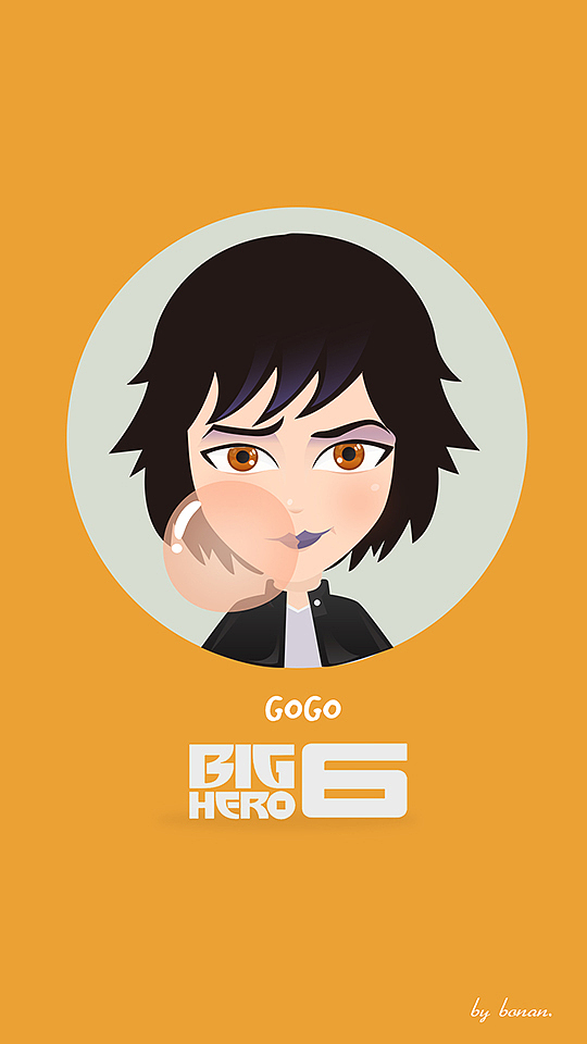 BIG HERO 6 人物插画壁纸（图ZMjUyODYyNjg=） - 图案 - 站酷设计师bonan_wang原创素材 - 站酷ZCOOL
