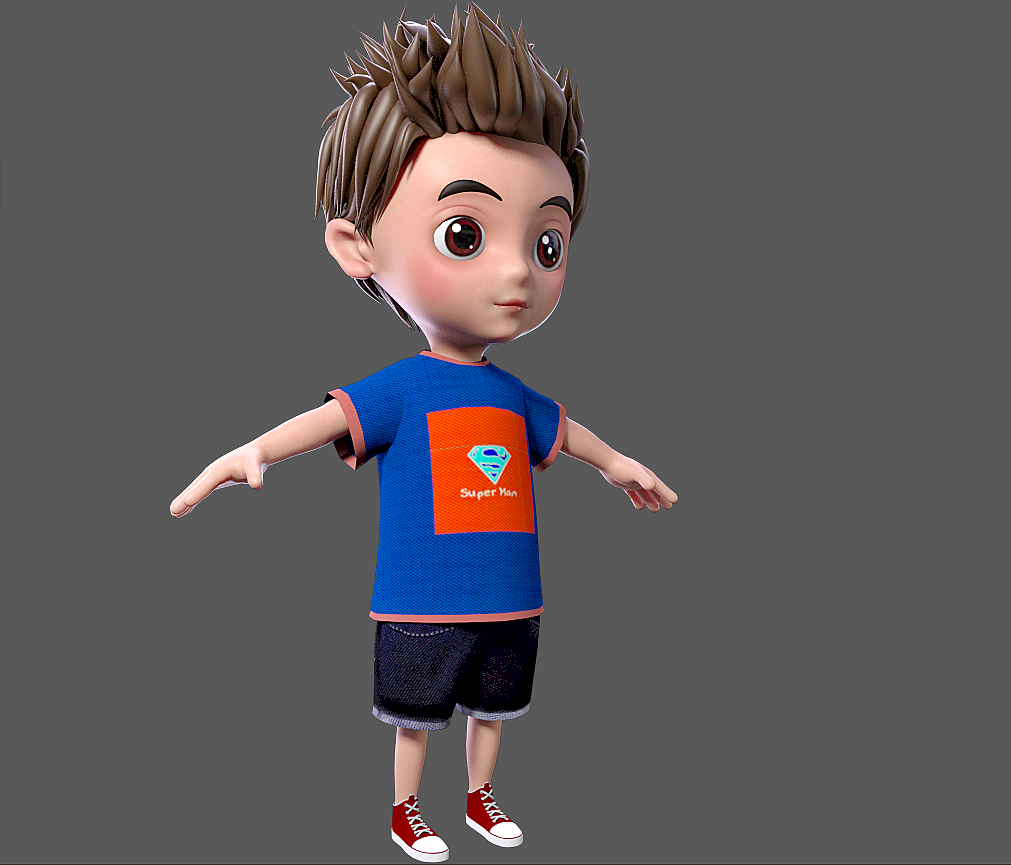 maya小男孩 卡通男孩 boy 小学生