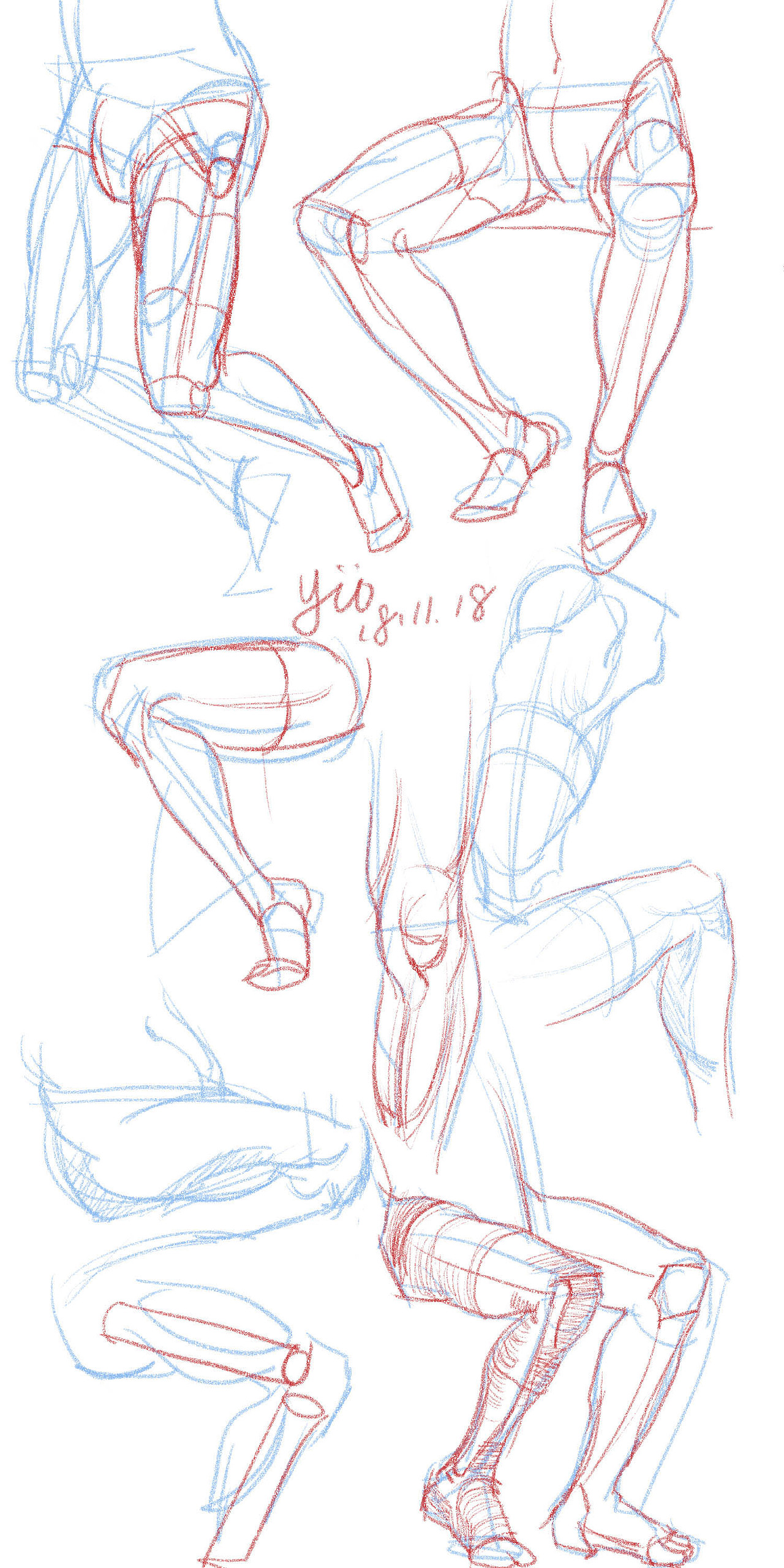 2018下半年的部分速写练习