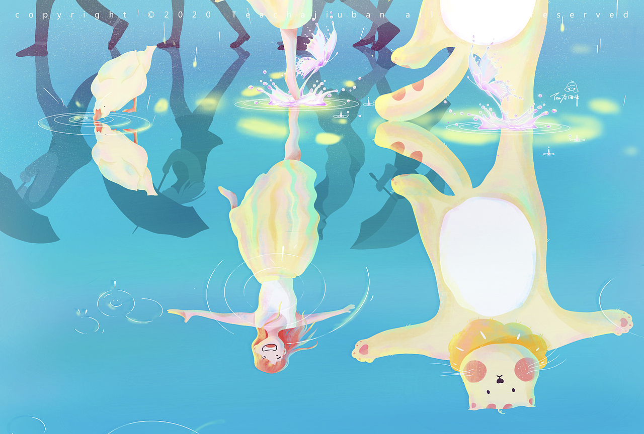 《茶茶和酒酒的日常》（图ZMjE0NDMxNTA4） - 创作习作 - 站酷设计师Tea茶酒伴原创素材 - 站酷ZCOOL