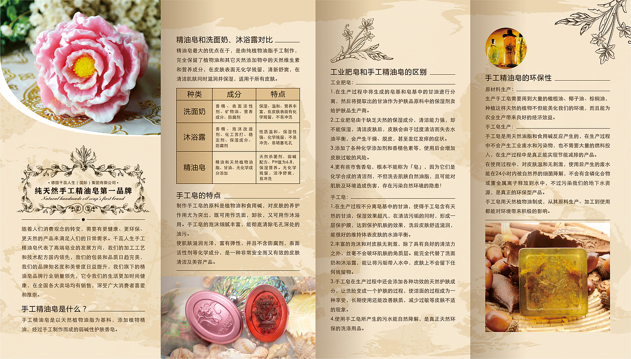 手工皂宣传册设计（图ZODgwMTk5ODA=） - 宣传物料 - 站酷设计师俺让让原创素材 - 站酷ZCOOL