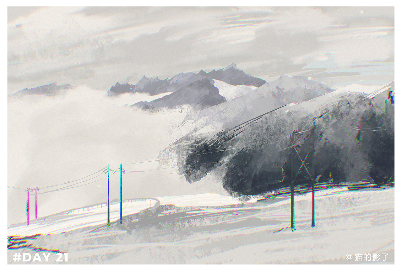 60天色彩速写打卡~（图ZMjc5MzYzNTk2） - 创作习作 - 站酷设计师猫的影子神经病原创素材 - 站酷ZCOOL