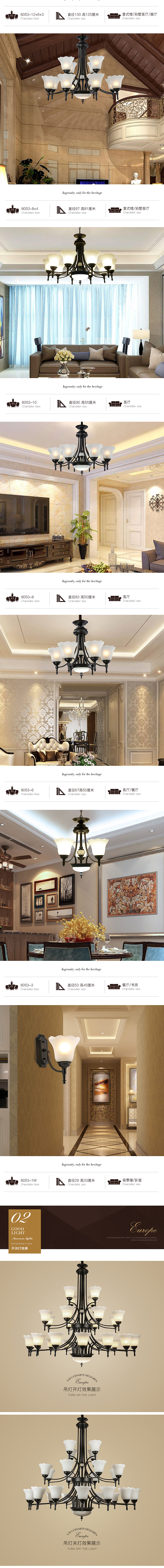 吊灯详情