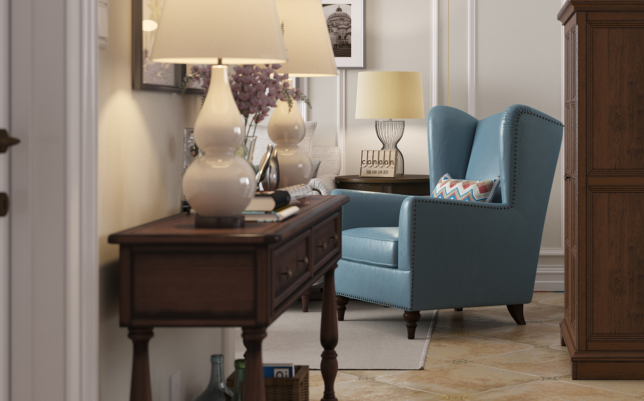 美式家具表现002|空间|室内设计|俗家徒弟 - 原创作品 - 站酷 (zcool)