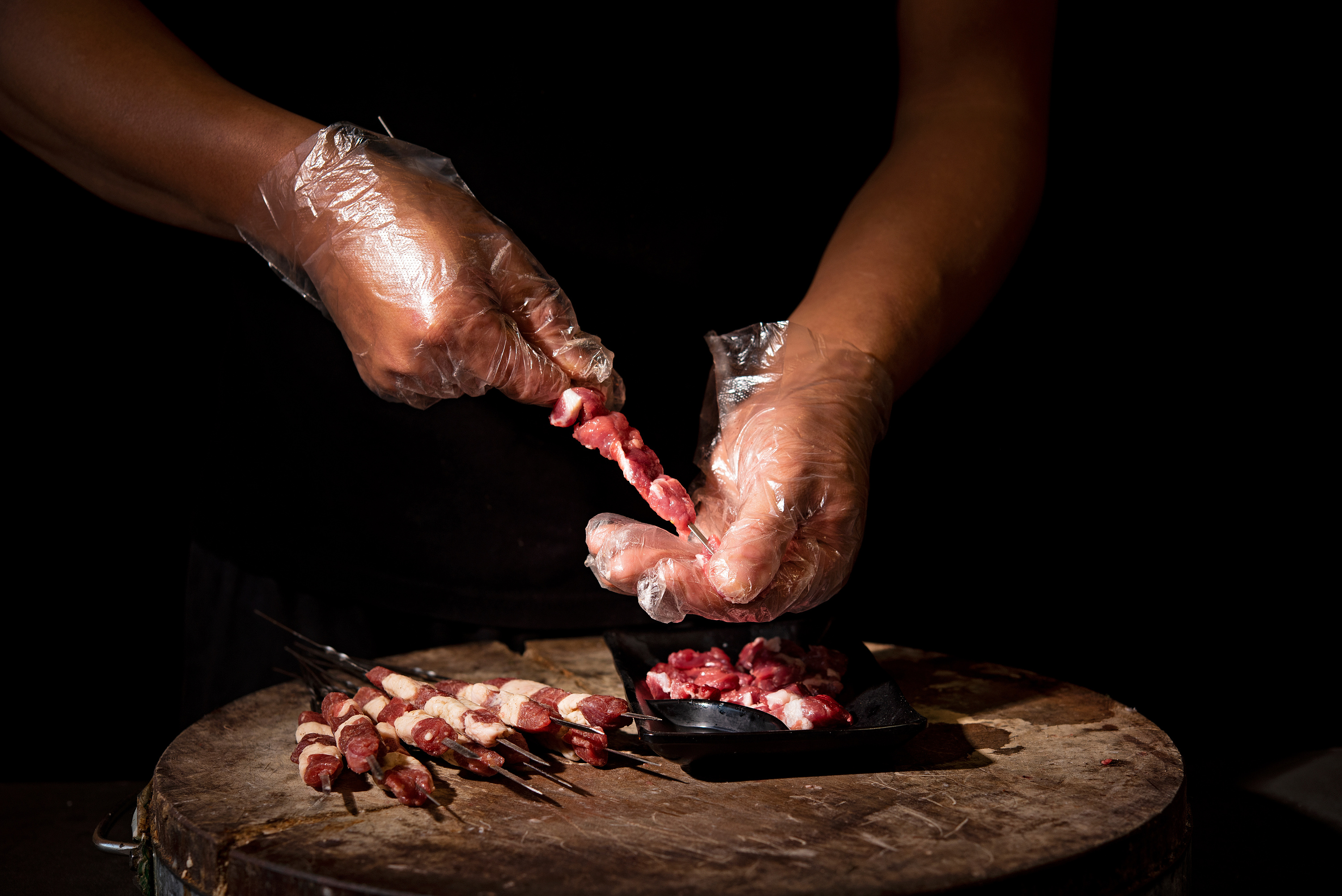 轩海文化传媒美食拍摄 人文-手工穿串