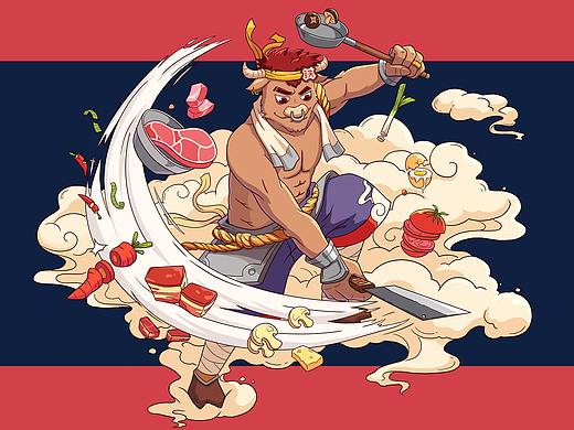 餐饮类插画合集