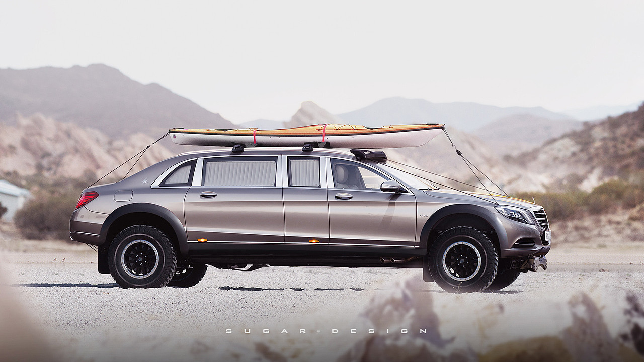 梅赛德斯·奔驰 迈巴赫 Pullman 4x4² Landaulet（图ZMTgyMTQ1ODgw） - 交通工具 - 站酷设计师sugarchow原创素材 - 站酷ZCOOL