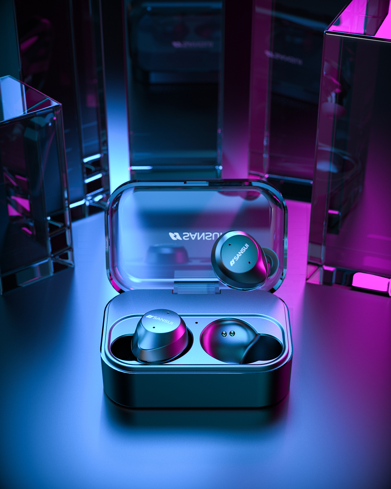 3c电子产品渲染耳机渲染6