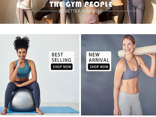 健身亚马逊首页店铺装修 