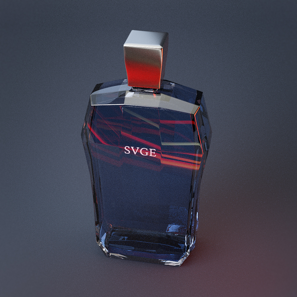 产品建模+布光+渲染+后期-香水2