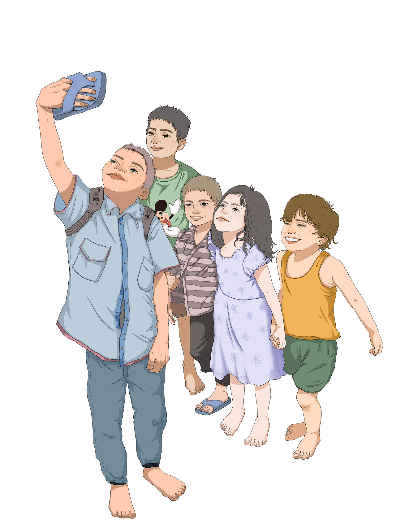 插画练习——童趣（图ZMTg3Mjc5MjE2） - 创作习作 - 站酷设计师可乐Pamela原创素材 - 站酷ZCOOL