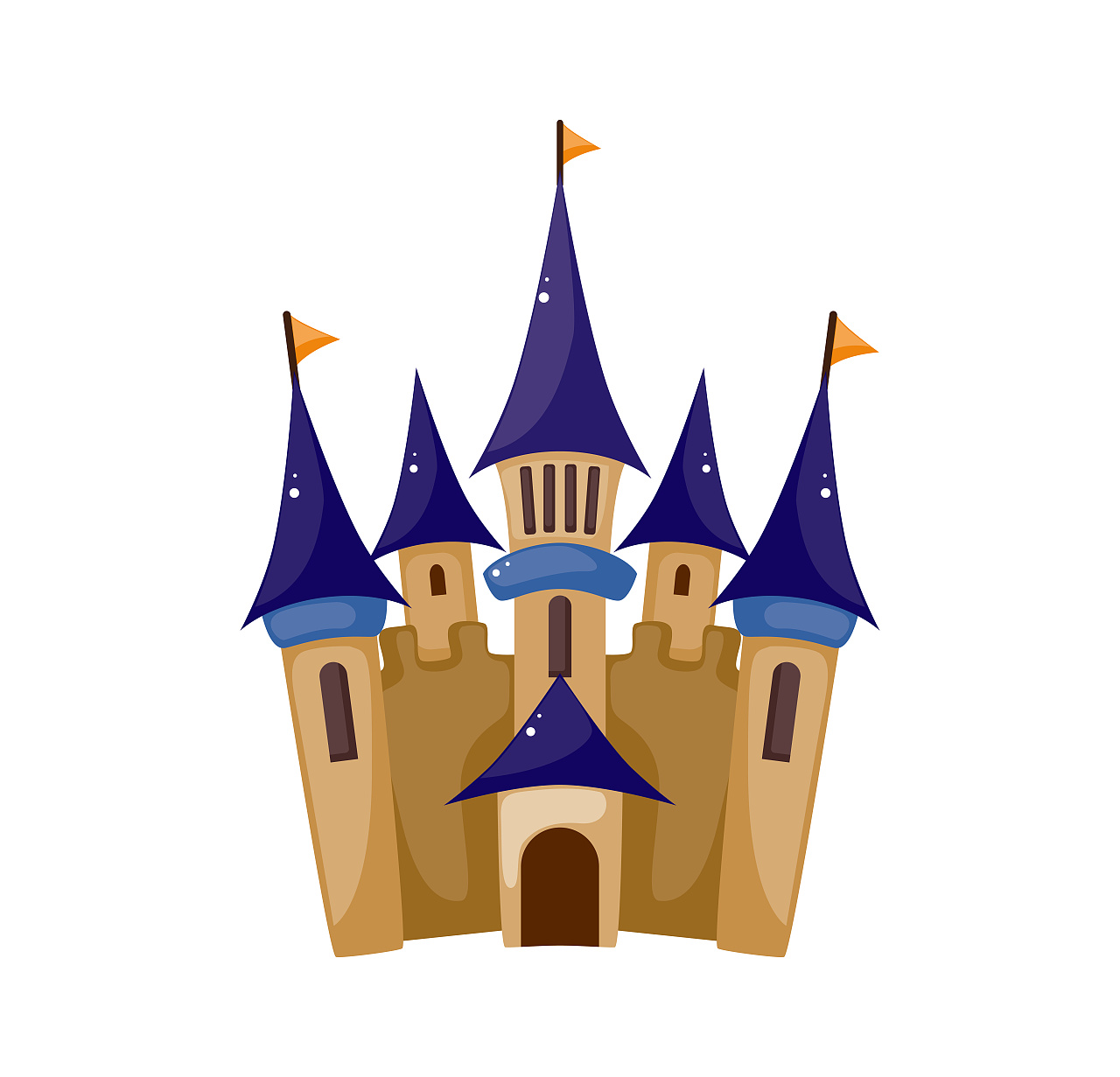 每日一练~城堡宫殿矢量图(原文件)