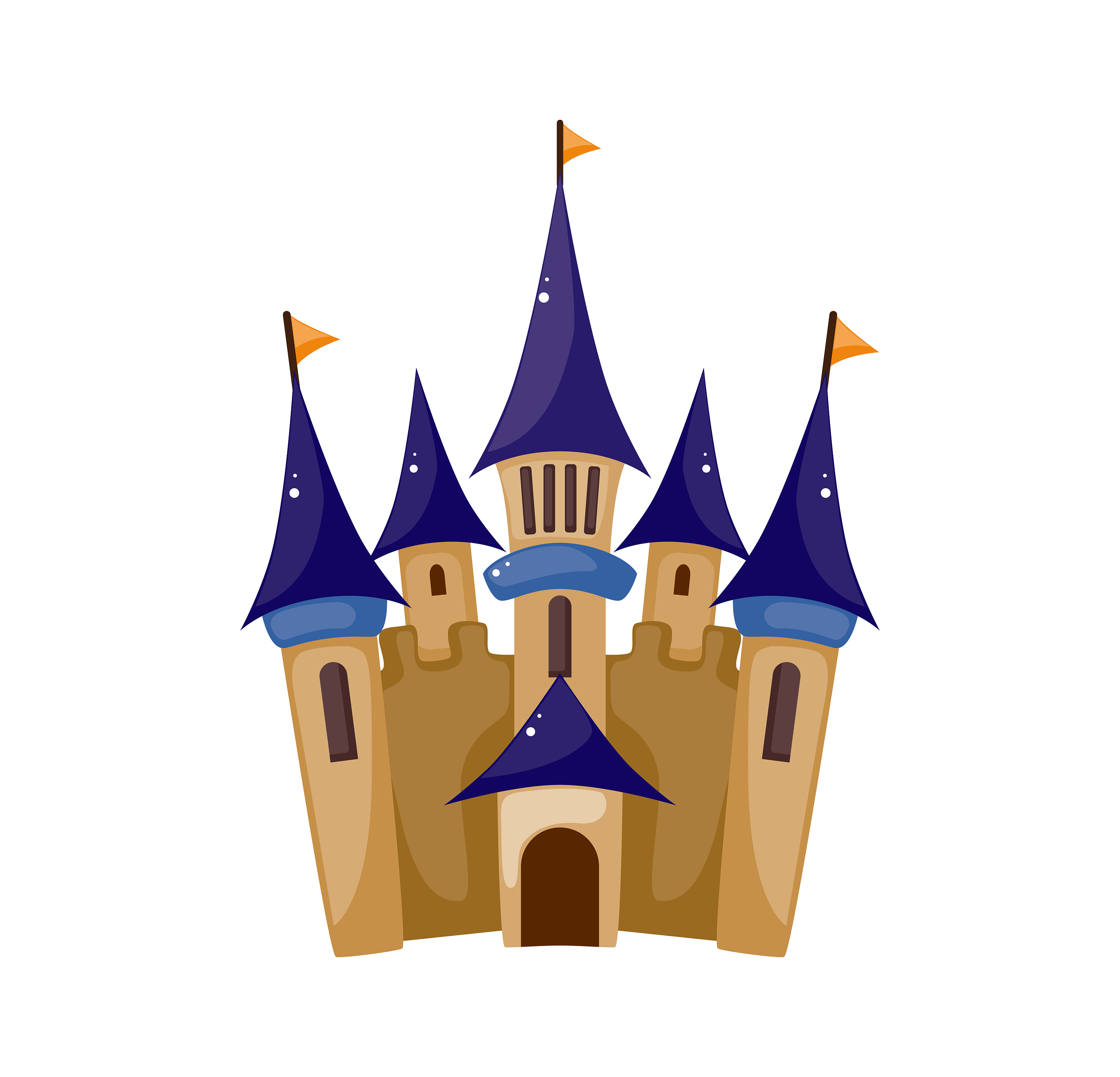 每日一练~城堡宫殿矢量图(原文件)