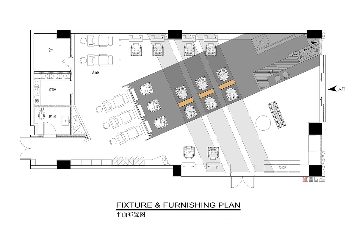 did鼎点室内设计|ur salon 美发沙龙空间