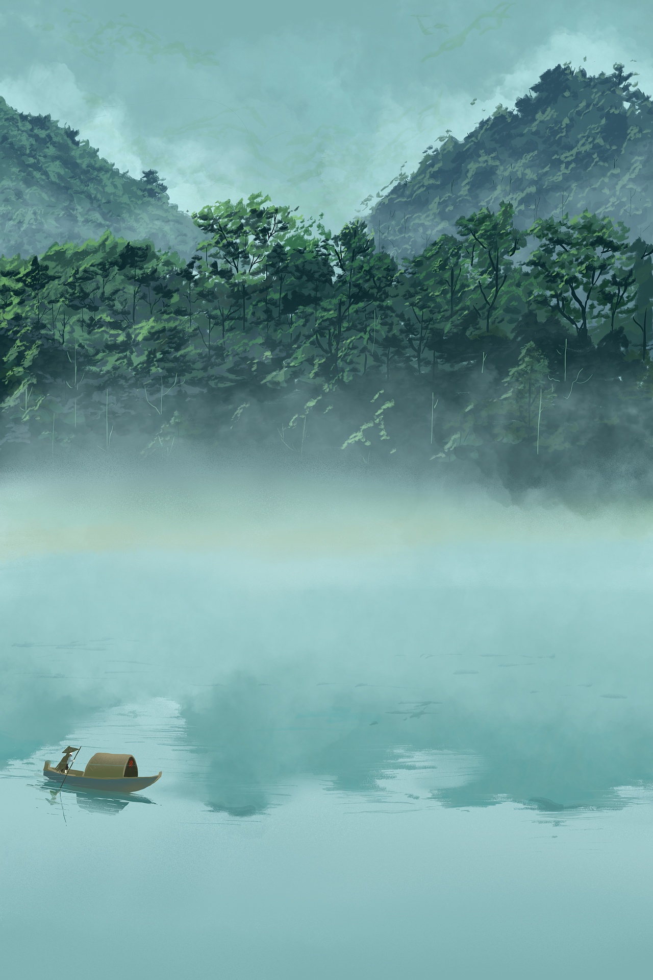 烟雨江湖唯美高清图片图片