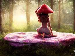 #AI创作实验室#蘑菇女