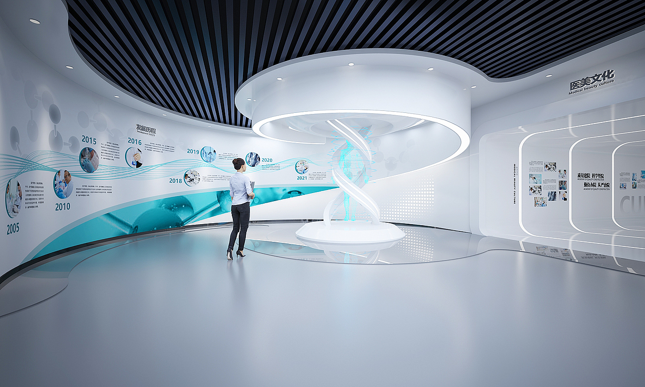 生命科技 基因医疗展厅 元宇宙展厅 人工智能展厅|空间|展陈设计|盈美